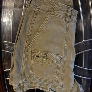 5/$25 American Eagle Olive Cargo Shorts for Women